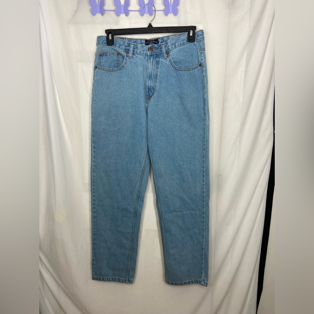 Architect Jean Company men’s light‎ wash blue denim authentic relaxed fit jeans